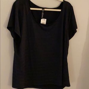 Black workout tee shirt 2x
